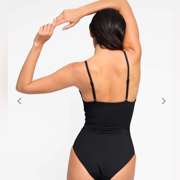 POPILUSH Shapewear Ruched Cross-Front Sculpting One-Piece Swimsuit - NWT - Picture 3 of 6